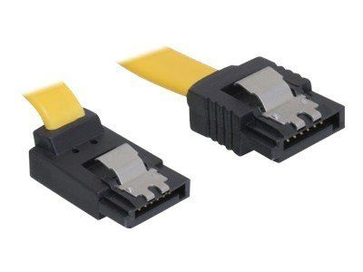 Cables SATA Delock - 30 cm, con bloqueo, conectores de ángulo derecho