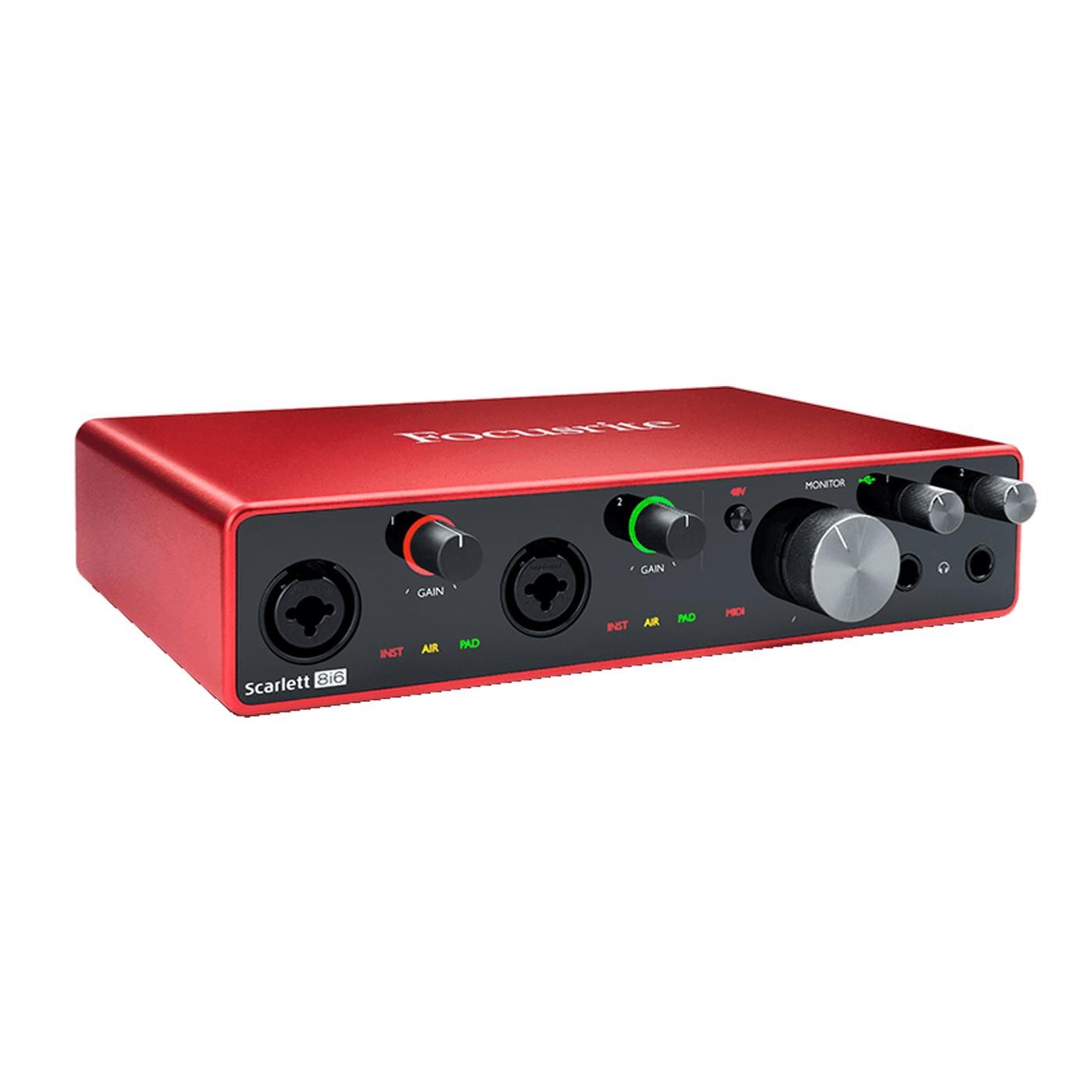 Focusrite Scarlett 3-8I6 Audio Interface - USB - 8 in/6 out