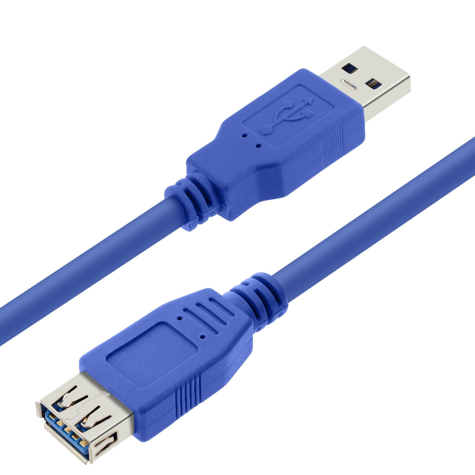 LinQ 3m USB 3.0 Male to Female Extension Cable Blue