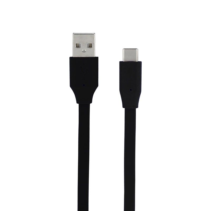 Mooov Flat USB-C to USB-A Cable, 2m Black