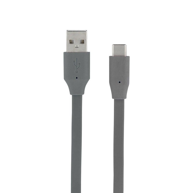 Mooov Flat USB-C to USB-A Cable, 1m - Stellar Gray