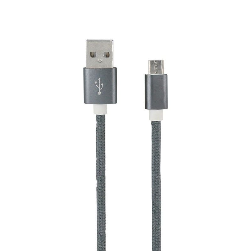 Cable Mooov gris sideral USB-A a Micro USB 1 m
