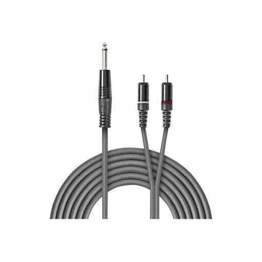 Nedis OnStage Audio Cable - 1.5m, Mono Male to RCA Male, Dark Grey