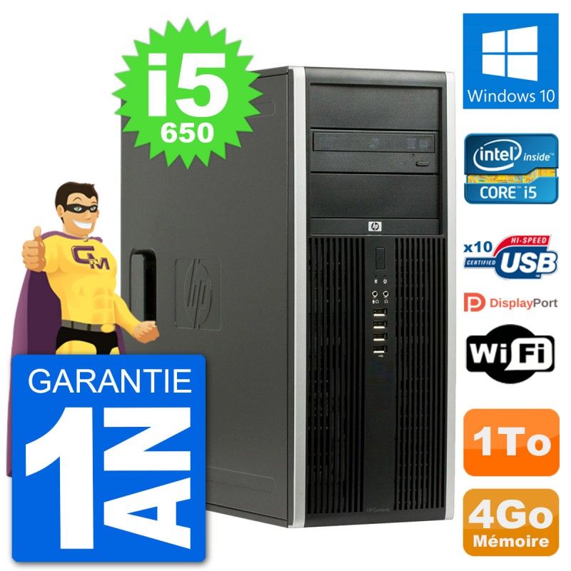 HP 8100 Elite PC - Intel Core i5, 4GB RAM, 1TB HDD, Windows 10