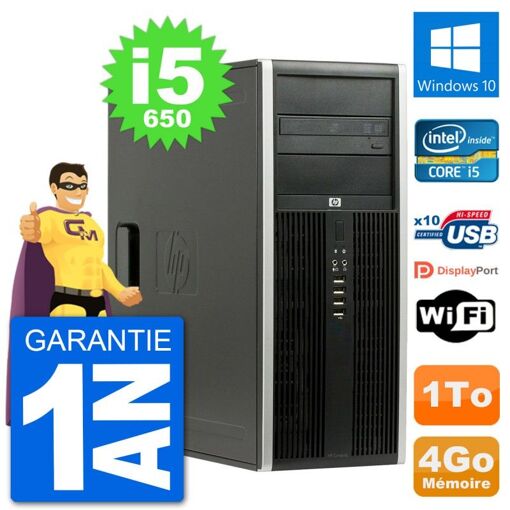 PC de escritorio HP 8100 Elite - Procesador Intel Core i5, 4GB de RAM, 1TB HDD, Windows 10
