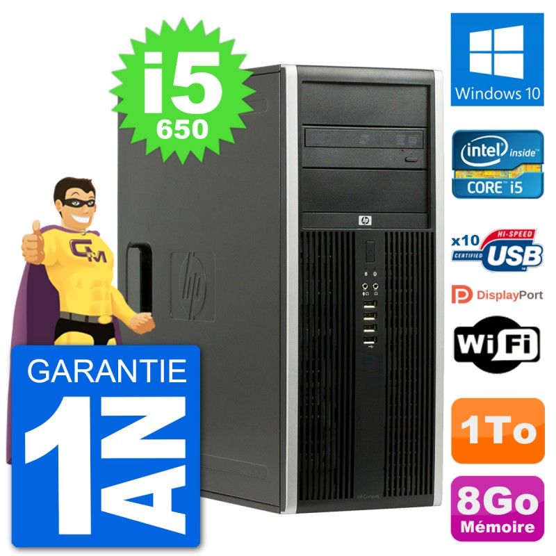 HP 8100 Elite PC - Intel Core i5, 8GB RAM, 1TB Hard Drive, Windows 10
