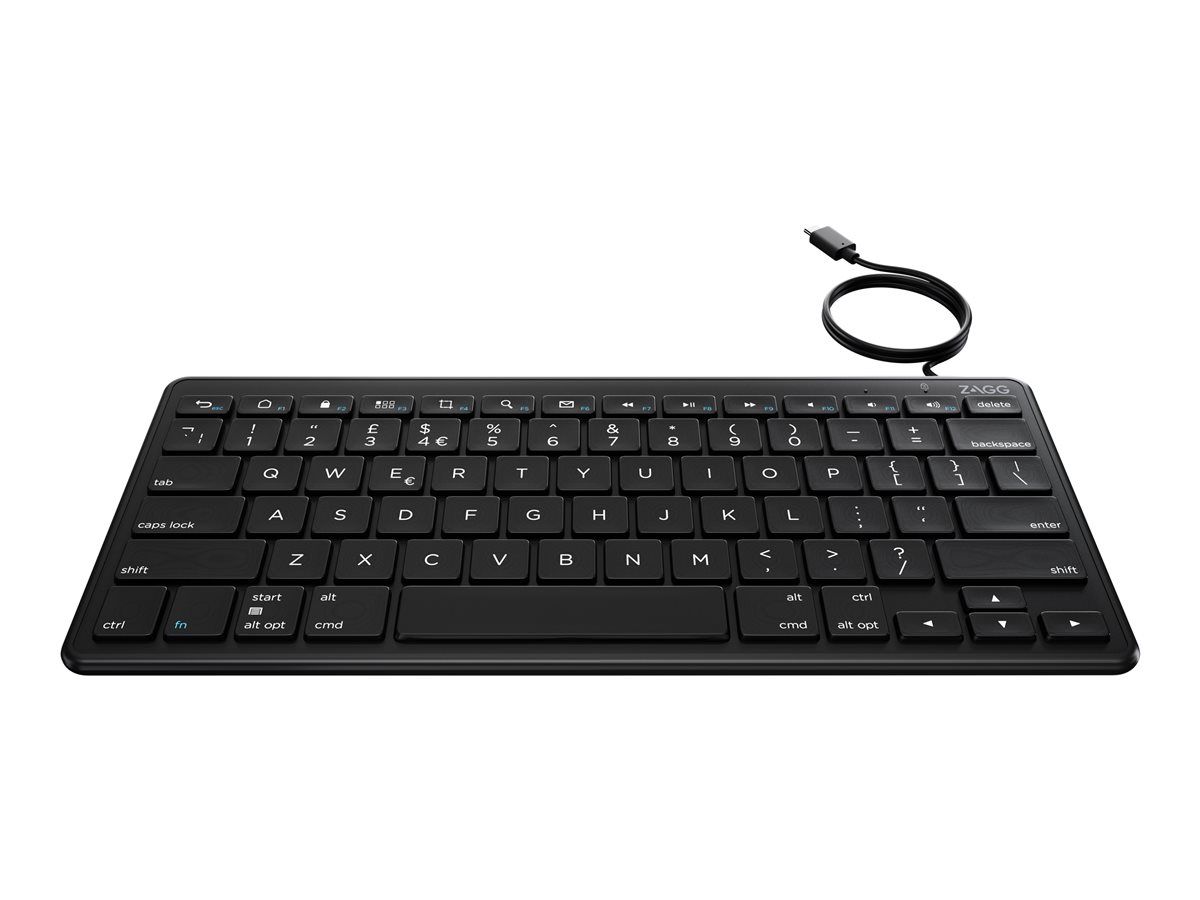 Teclado Zagg USB-C (AZERTY, Francés, Negro)