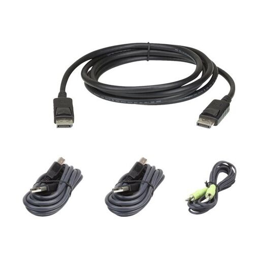 ATEN Keyboard, Video, Mouse (KVM) Cable Kit - TAA Compliant for ATEN CS1182DP4C, CS1184DP4C