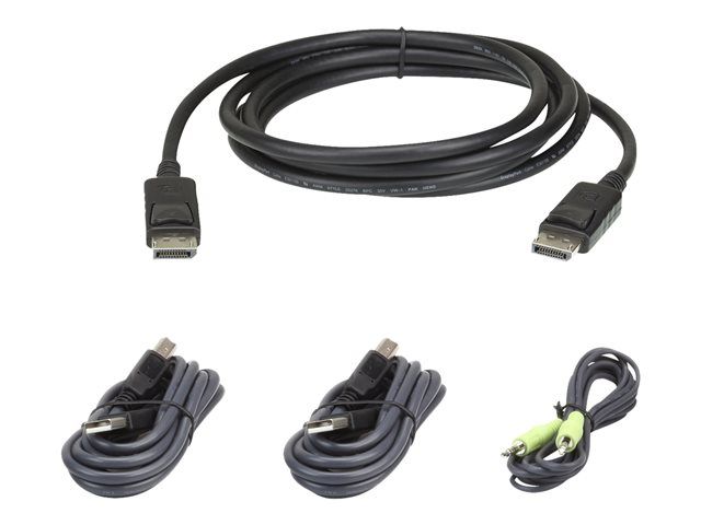 ATEN Keyboard, Video, Mouse (KVM) Cable Kit - TAA Compliant for ATEN CS1182DP4C, CS1184DP4C
