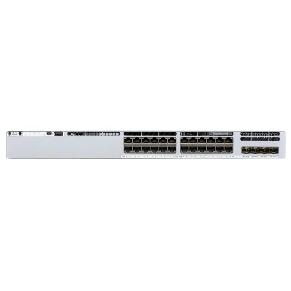 Cisco Catalyst 9300L - Conmutador gestionado - 24x10/100/1000 + 4x SFP de 1 Gbps (subida) - Montable en rack