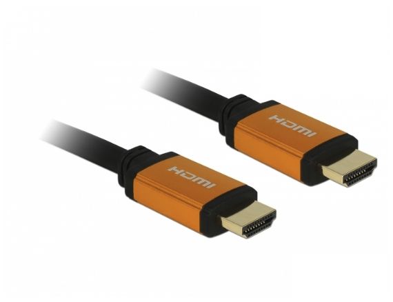 Delock 85729 HDMI Cable 2m, Type A (Standard) - Black/Gold