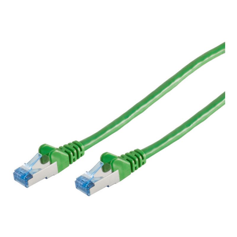CAT6a Patch Cable, 1m, Green (RJ45 S/FTP)