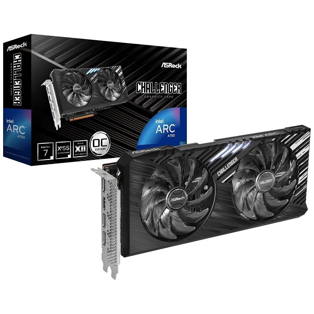 ASRock Intel Arc A750 Challenger SE 8GB OC (8.0GB GDDR6, PCI-Express)