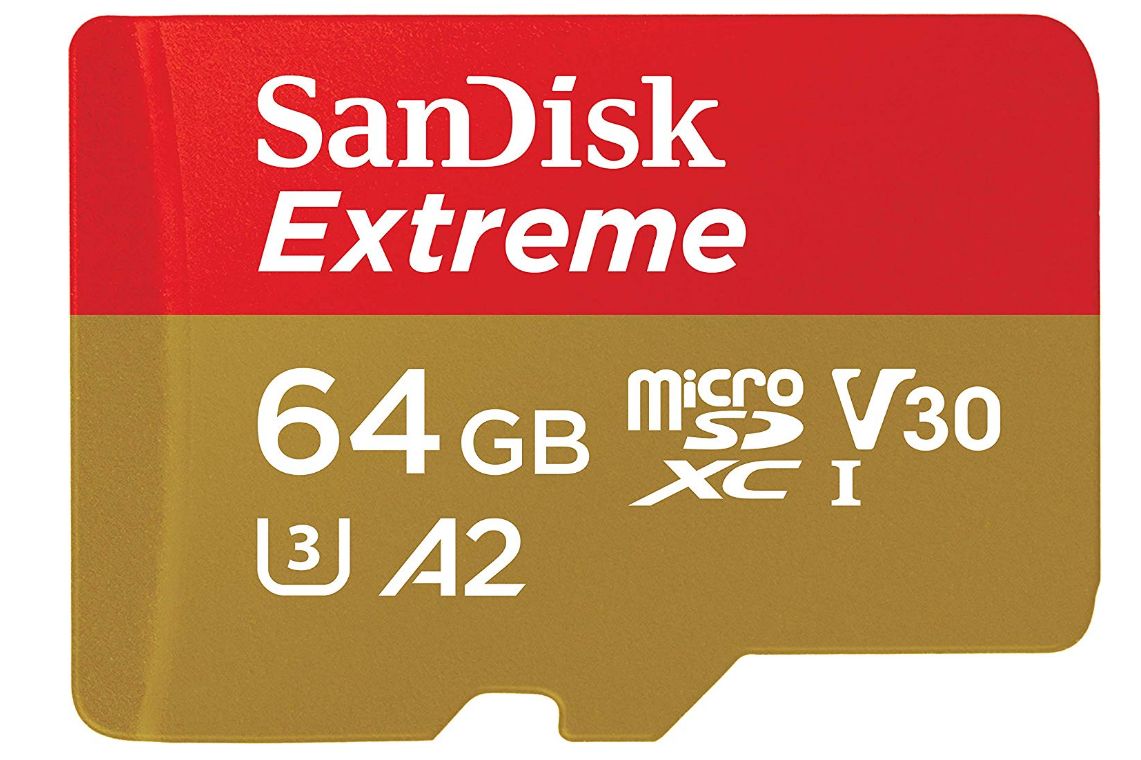 Carte microSDXC SanDisk Extrême 64 Go + Adaptateur SD