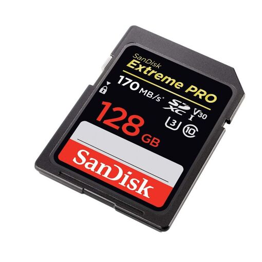 SanDisk Extreme PRO 128GB SDXC Memory Card - U3, V30, 4K UHD
