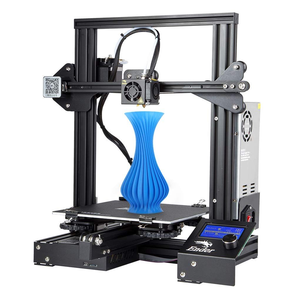 Impresora 3D Comgrow Creality Ender-3 de Aluminio, DIY con Impresión Pausa y Continuación (220 x 220 x 250 mm)