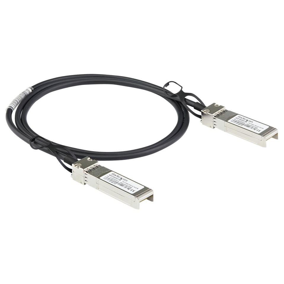 StarTech.com 2m Direct Attach Twinax Cable SFP+ Compatible Dell EMC DAC-SFP-10G-2M - 10 Gbps Copper Passive Cable (DACSFP10G2M)