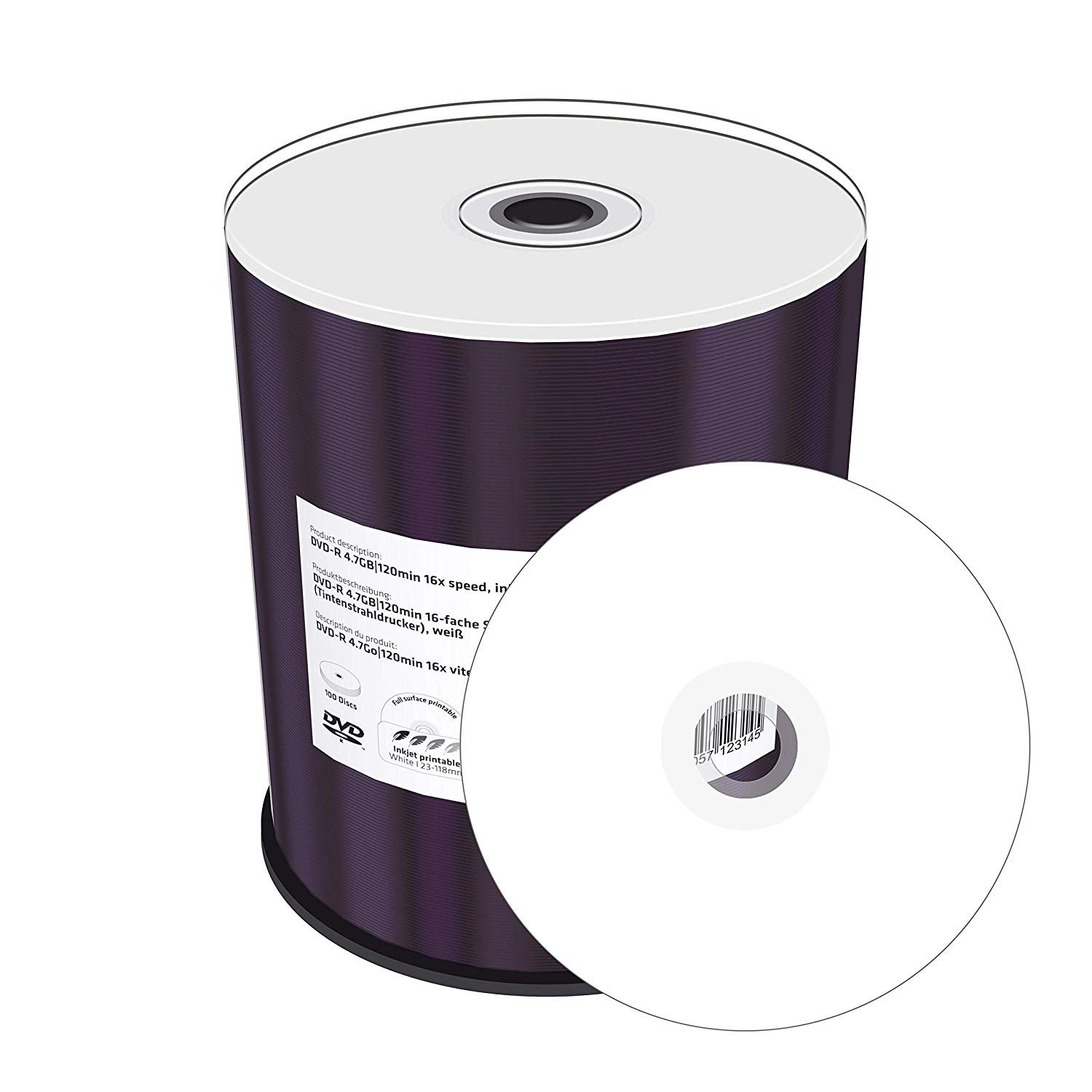 MediaRange MR413 4.7GB DVD-R Inkjet Discs
