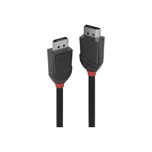 Cable de línea negra Lindy DisplayPort - 50 cm
