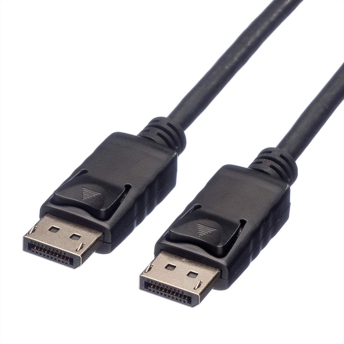 Cable Roline DisplayPort - DP M/M v.2.1 - Clasificación LSOH - Transmisión de señales de video y audio - Negro 7,5 m