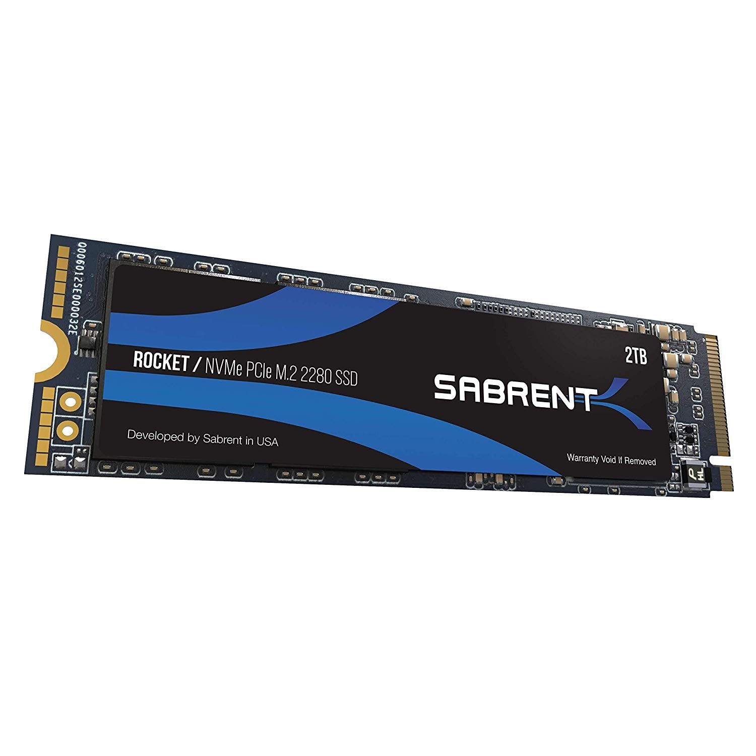 Disque dur SSD interne Sabrent Rocket NVMe PCIe M.2 2280, 2 To