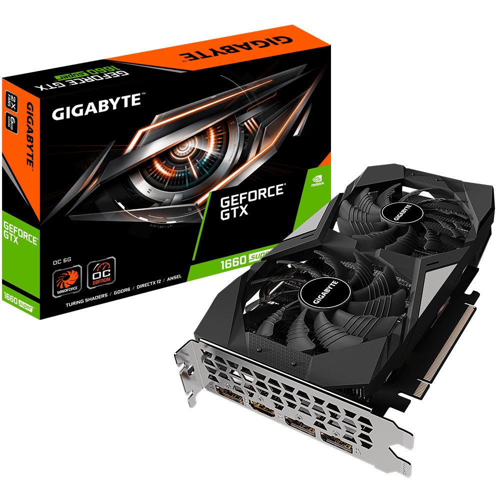 Gigabyte GeForce GTX 1660 SUPER OC 6G - PCIe 3.0 x16 Graphics Card