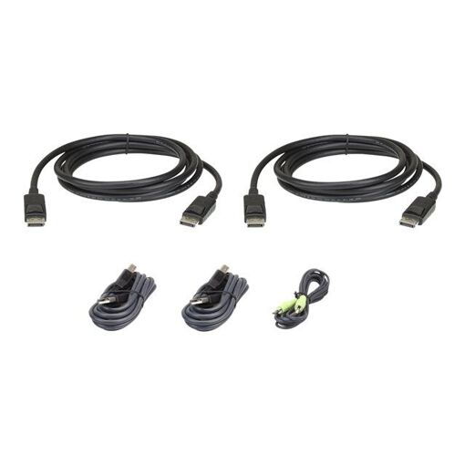 ATEN 2L-7D02UDPX5 Keyboard, Video, Mouse (KVM) Cable Kit with TAA Compliance for ATEN CS1144DP4C, CS1148DP4, CS1148DP4C