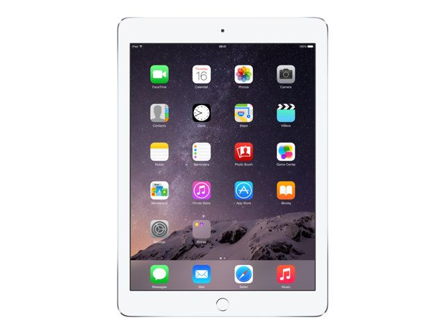 Apple iPad Air 2 Wi-Fi + Cellular 64GB Silver Retina 9.7-inch