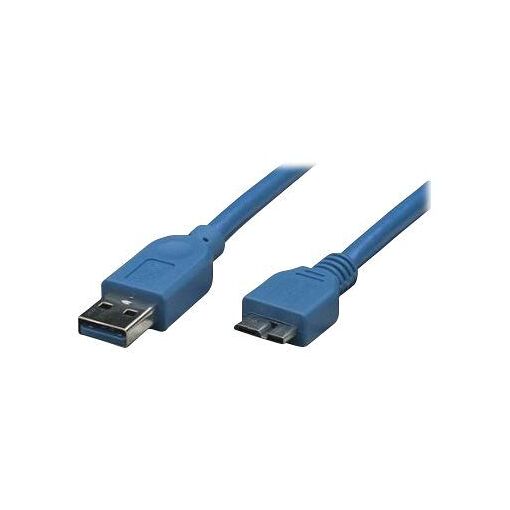 Câble USB IC Intracom - 3 m, Bleu