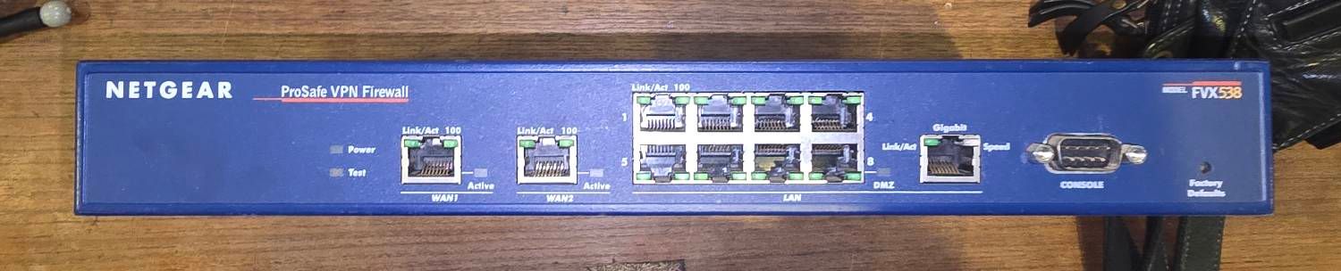 Conmutador Netgear ProSafe FVX538 8 puertos 1GbE