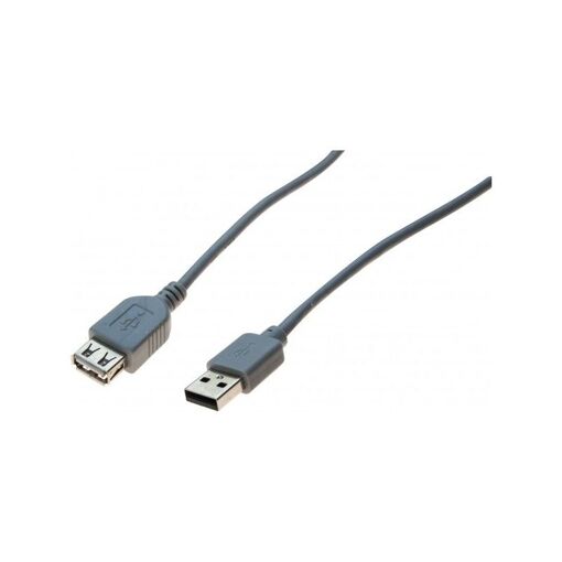 Cable de extensión USB 2.0 Accesorio neumático - 0,6 m (Gris)