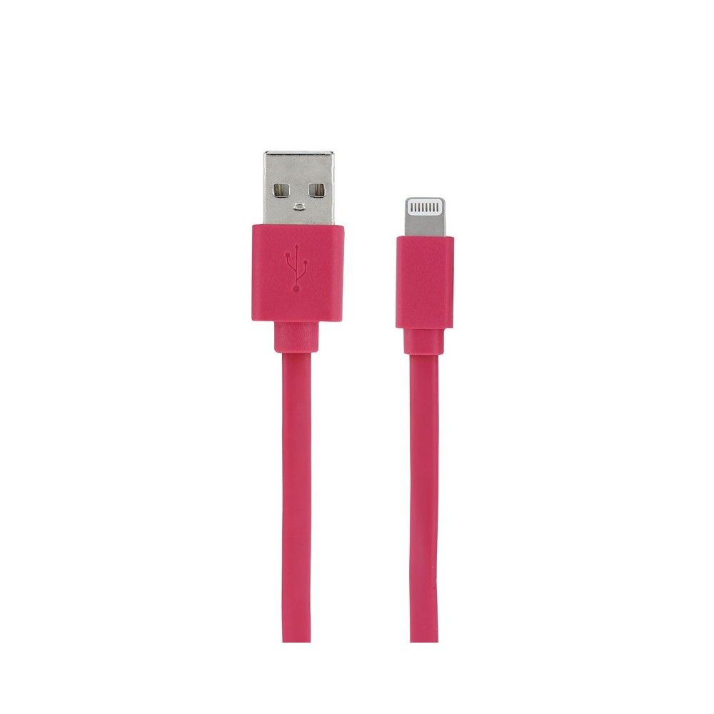 Metronic Flat Lightning Cable 1m (Pink)