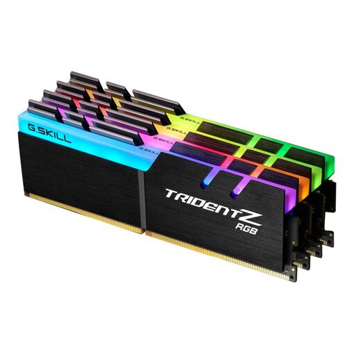 Kit G.Skill TridentZ RGB DDR4 32GB (4x8GB), DIMM 288 pines, 4000 MHz / PC4-32000, CL18, 1.35V, sin amortiguación, no ECC