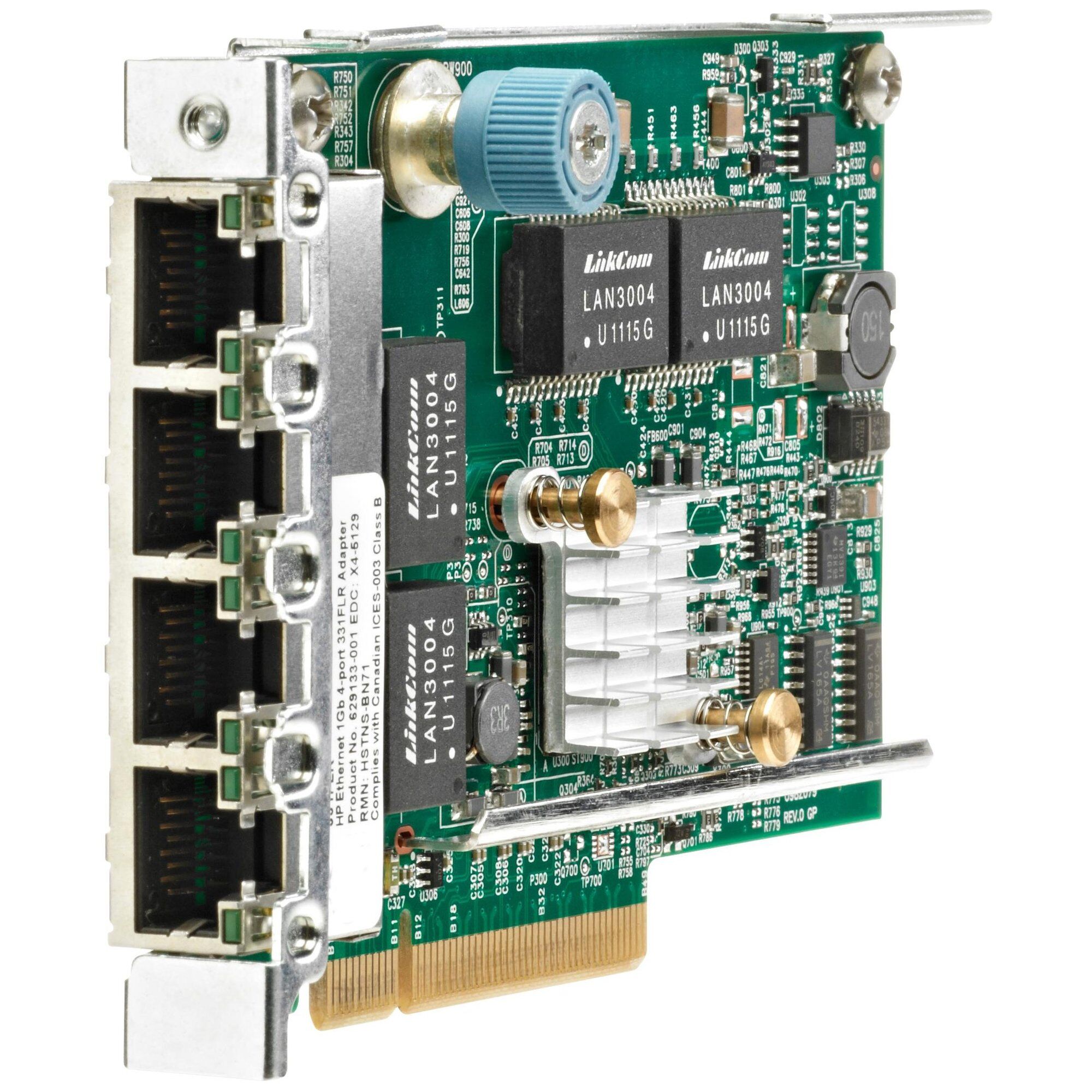 HPE 331FLR - Adaptateur réseau - PCIe 2.0 x4 - Gigabit Ethernet x 4 - pour Nimble Storage dHCI Large Solution with HPE ProLiant DL380 Gen10; ProLiant DL560 Gen10