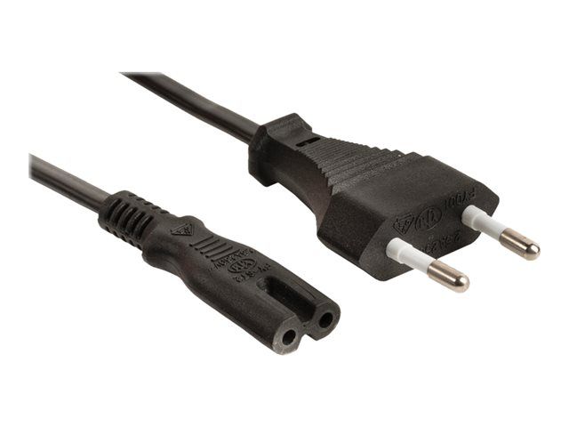 Nedis Valueline Power Cable - 5m, Black (Europlug M to IEC 60320 C7)