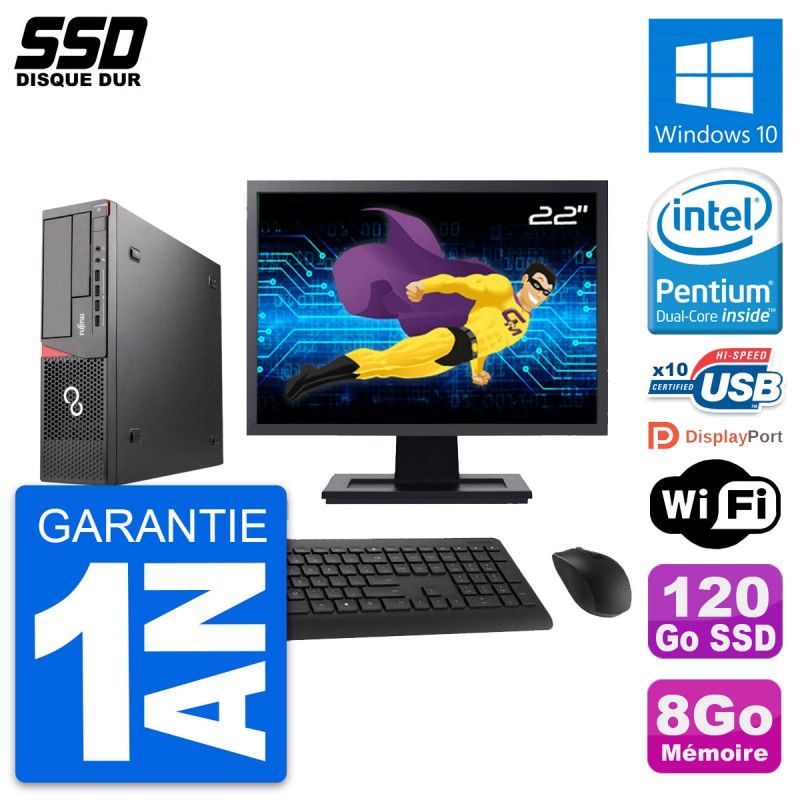 Fujitsu E720 E85+ DT 22-Inch Desktop Computer