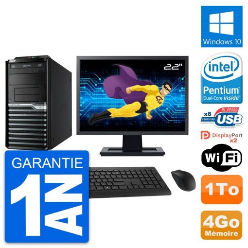 Acer Veriton M4630G 22-inch All-in-One PC - Intel Pentium G3220, 4GB RAM, 1TB HDD, Windows 10