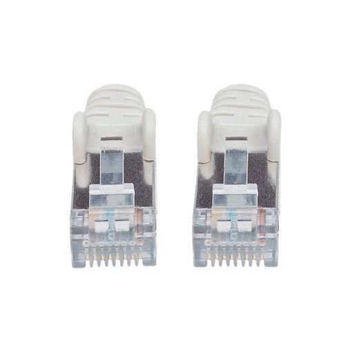 IC Intracom Cat6A Patch Cable, 0.5m, Grey, Copper, S/FTP, Snagless, Booted, Lifetime Warranty