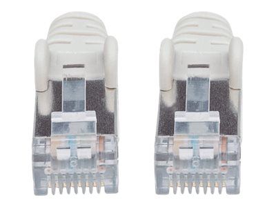 IC Intracom Cat6A Patch Cable, 0.5m, Grey, Copper, S/FTP, Snagless, Booted, Lifetime Warranty