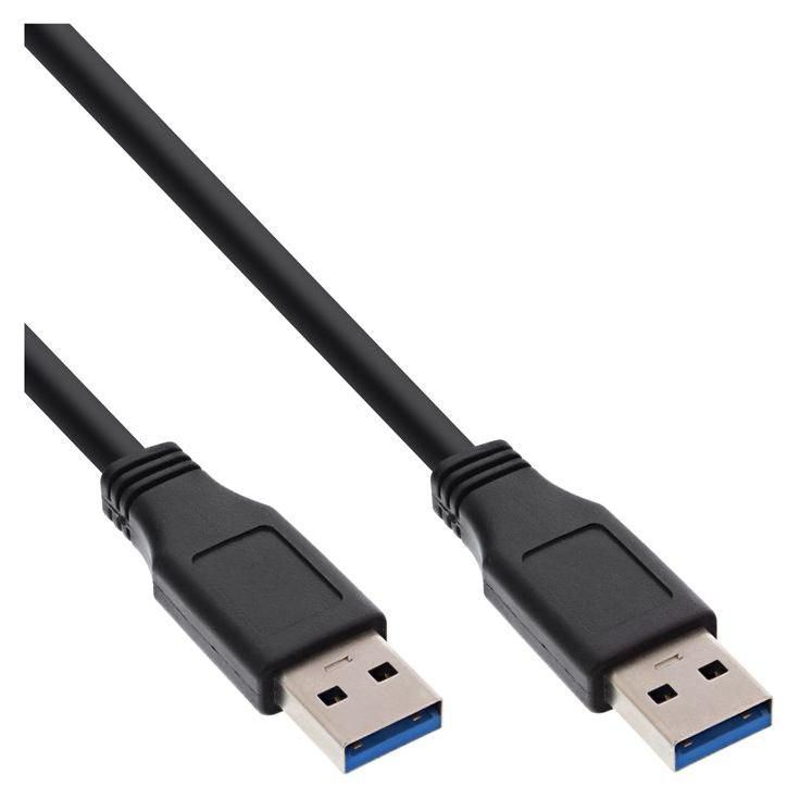 INTOS ELECTRONIC USB 3.0 Cable - 30cm, Black