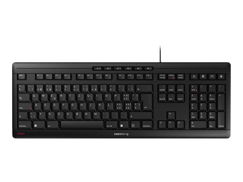 Cherry Stream Keyboard - USB - Swiss - Cherry SX Switch - Black