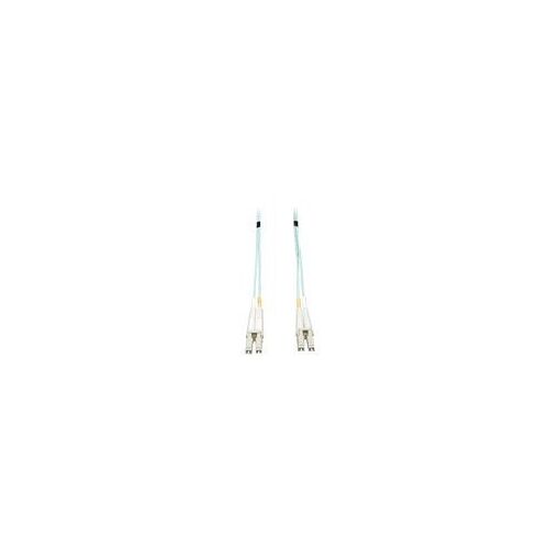 Cable de conexión de fibra óptica Eaton Tripp Lite 10Gb dúplex multimodo (LC/LC) - Azul acuático, 3 m (10 pies)