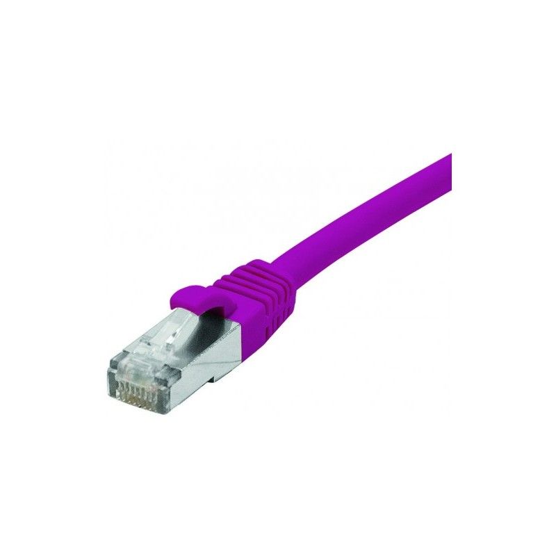 Dexlan Cat 6 RJ45 Snagless Patch Cable, LSOH, Violet, 0.5m