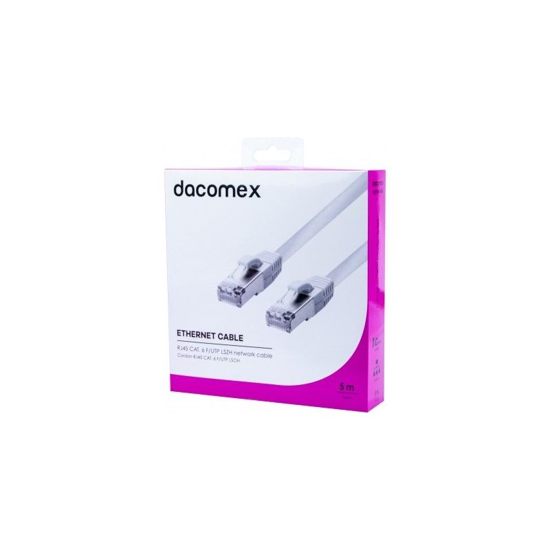 Exertis Connect Cat6 Screened Twisted Pair Cable, 5m, White