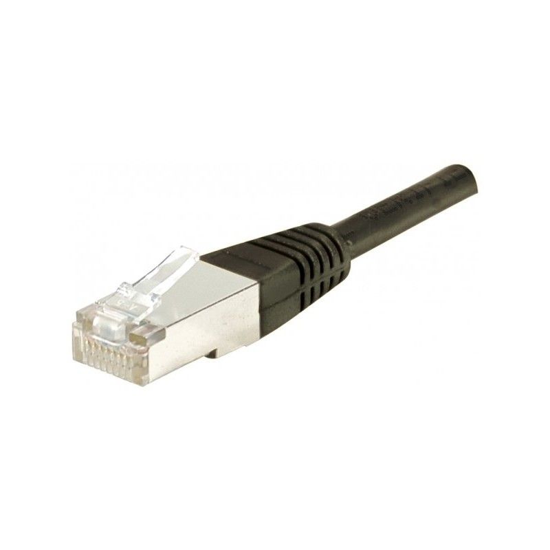 Exertis Connect CAT 6a Molded SFTP Cable, 3m, Black