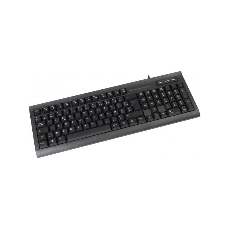 DACOMEX K460u Keyboard with USB Hub - Black