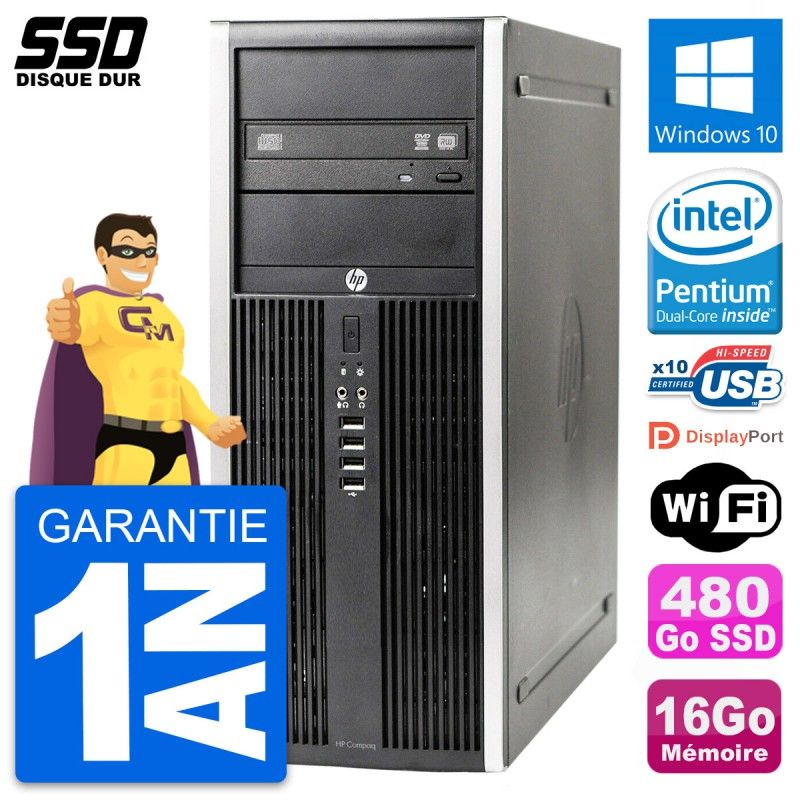 HP Elite 8300 PC - Intel Dual-Core G630, 16GB RAM, 480GB SSD, Windows 10