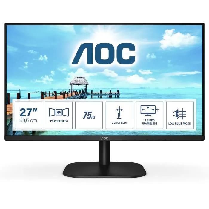 AOC 27-inch LED Monitor - Black