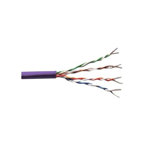 Cable Digitus Profesional a Granel - 305 m - UTP - Cat 6 - sin halógeno, sólido - morado
