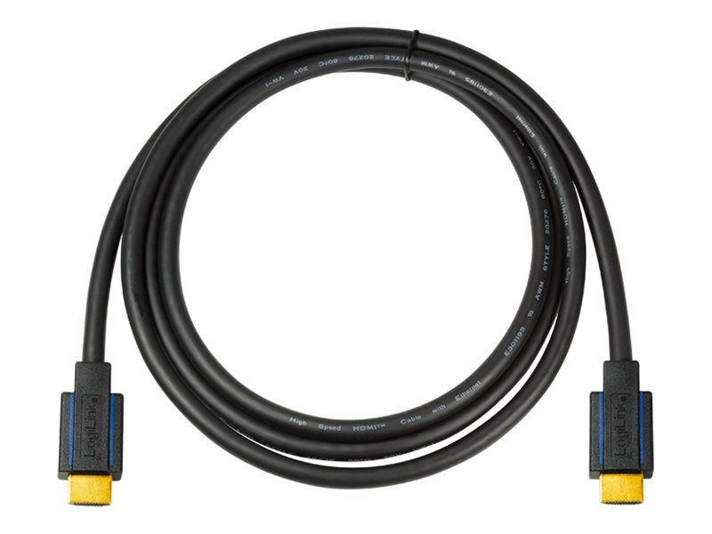 Cable HDMI con Ethernet Logilink de 7,5 metros - con soporte 4K